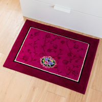 オカ 洗面マット シェニールロゼ 約50×70cm ピンク 477663 1個（直送品）