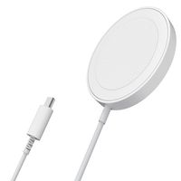 センチュリー マグネット式ワイヤレス充電器 CMP02WH Magnet Wireless Charger 15W 1個
