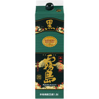 黒霧島　25度　1.8L　パック　1セット（2本）  芋焼酎　霧島酒造