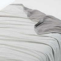 無印良品 綿ガーゼ 綿混ベロア リバーシブルブランケット Ｓ １４０×２００ｃｍ グレー 良品計画