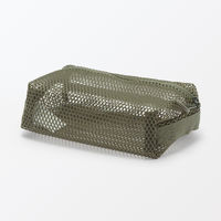 無印良品 立体メッシュケース カーキ Ｓ 約１１×１６×５ｃｍ 良品計画