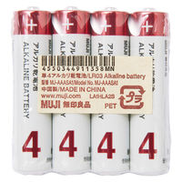 無印良品 単４アルカリ乾電池 ＭＪーＡＡＡＳＡ１ 1セット（1個（4本入）×3） 良品計画