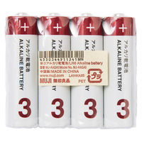無印良品 単３アルカリ乾電池 ＭＪーＡＡＳＡ１ 1セット（1個（4本入）×3） 良品計画