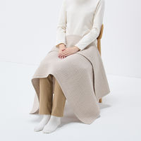 無印良品 綿キルティングひざ掛け ８０×１３０ｃｍ グレー 良品計画