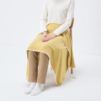 無印良品 綿シンカーパイルひざ掛け ８０×１３０ｃｍ ライトマスタード 良品計画