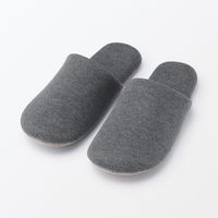 無印良品 綿鹿の子履き心地やわらか足なりスリッパ ＸＬ ２７．５～３０ｃｍ用 グレー 良品計画