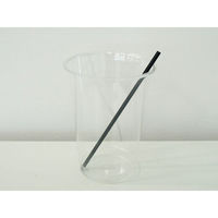 羽柴化成工業 カクテルストロー 3.5×130 裸 黒 00335462 1ケース(10000個(1000個×10))（直送品）