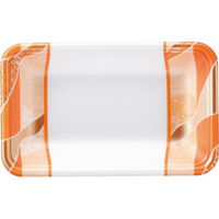 エフピコ 発泡トレー FLB-A12-30 鮮彩オレンジ 4F180126 1ケース(2100個(100個×21))（直送品）