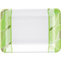 エフピコ 発泡トレー FLB-Y18-33 鮮彩緑 4F172189 1ケース(900個(100個×9))（直送品）