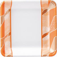 エフピコ 発泡トレー FLB-A20-30 鮮彩オレンジ 4F180206 1ケース(1200個(100個×12))（直送品）