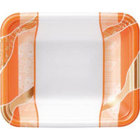 エフピコ 発泡トレー FLB-V12-30 鮮彩オレンジ 4F181126 1ケース(3000個(100個×30))（直送品）