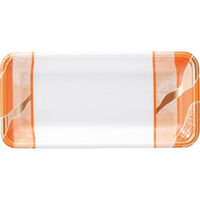 エフピコ 発泡トレー FLB-Y12-25 鮮彩オレンジ 4F182124 1ケース(1500個(100個×15))（直送品）