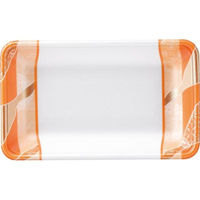 エフピコ 発泡トレー FLB-Y15-33 鮮彩オレンジ 4F182159 1ケース(1200個(100個×12))（直送品）