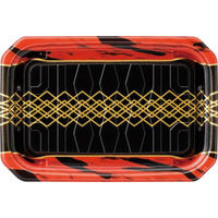 エフピコ 惣菜容器 MFPパシオ22-15 チア黒赤 4M007096 1ケース(600個(50個×12))（直送品）