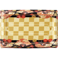 エフピコ 寿司桶 氷河桶30-20PT扇市松金 52013022 1ケース(240個(10個×24))（直送品）