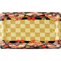 エフピコ 寿司桶 氷河桶33-20PT扇市松金 52013322 1ケース(240個(10個×24))（直送品）