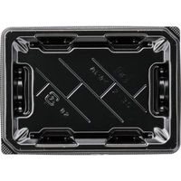 エフピコ 寿司容器 麗角 2-3S 黒 54035203 1ケース(800個(50個×16))（直送品）