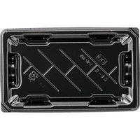 エフピコ 寿司容器 麗角 2-4S 黒 54035204 1ケース(600個(50個×12))（直送品）