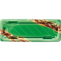 エフピコ 寿司容器 麗角 1-6 うるわし緑 54050106 1ケース(600個(50個×12))（直送品）