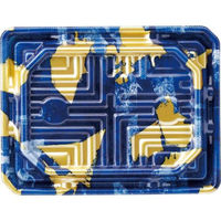 エフピコ 刺身容器 涼角 20-15 れん石青 55012015 1ケース(800個(50個×16))（直送品）