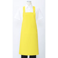 住商モンブラン 胸当てエプロン エプロン 兼用 イエロー フリーサイズ 5-685_F 1袋(1個)（直送品）