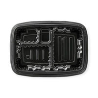 エフピコ 弁当容器 MSDレイア23-16-2 黒 7E012318 1ケース(600個(50個×12))（直送品）