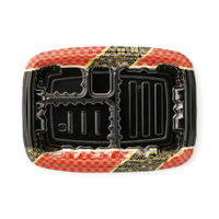 エフピコ 弁当容器 MSDレイア23-16-2 華やぎ赤 7E012319 1ケース(600個(50個×12))（直送品）