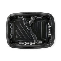 エフピコ 弁当容器 MSDレイア24-18-2 黒 7E012423 1ケース(600個(50個×12))（直送品）