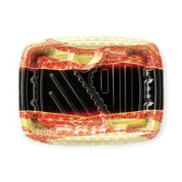 エフピコ 弁当容器 MSDレイア24-18-2 らい光赤 7E012426 1ケース(600個(50個×12))（直送品）