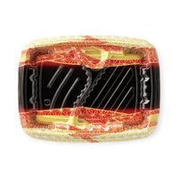 エフピコ 弁当容器 MSDレイア24-18-4 らい光赤 7E012436 1ケース(600個(50個×12))（直送品）