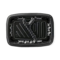 エフピコ 弁当容器 MSDレイア24-17-1 黒 7E012438 1ケース(600個(50個×12))（直送品）