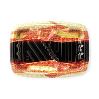 エフピコ 弁当容器 MSDレイア24-17-1 らい光赤 7E012442 1ケース(600個(50個×12))（直送品）