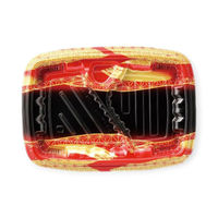 エフピコ 弁当容器 MSDレイア24-17-1 麻おり赤 7E012441 1ケース(600個(50個×12))（直送品）