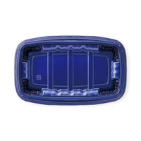 エフピコ 弁当容器 MSDレイア24-15 Mブルー 7E012446 1ケース(600個(50個×12))（直送品）