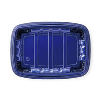 エフピコ 弁当容器 MSDレイア24-17 Mブルー 7E012450 1ケース(600個(50個×12))（直送品）