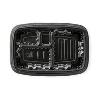 エフピコ 弁当容器 MSDレイア23-15-1 黒 7E012455 1ケース(600個(50個×12))（直送品）