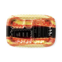 エフピコ 弁当容器 MSDレイア23-15-1 らい光赤 7E012456 1ケース(600個(50個×12))（直送品）