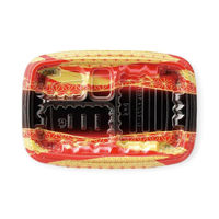 エフピコ 弁当容器 MSDレイア23-15-1 麻おり赤 7E012458 1ケース(600個(50個×12))（直送品）