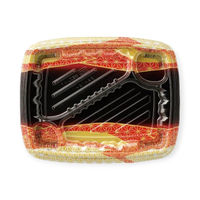 エフピコ 弁当容器 MSDレイア24-19-1 らい光赤 7E012463 1ケース(600個(50個×12))（直送品）