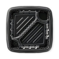 エフピコ 弁当容器 MSDレイア21-21-1 黒 7E012467 1ケース(600個(50個×12))（直送品）