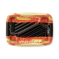 エフピコ 弁当容器 MSDレイア27-19-1 らい光赤 7E012722 1ケース(400個(50個×8))（直送品）