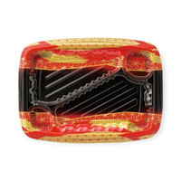 エフピコ 弁当容器 MSDレイア27-19-1 麻おり赤 7E012723 1ケース(400個(50個×8))（直送品）