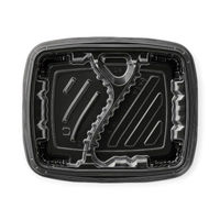 エフピコ 弁当容器 MSDレイア22-18-2 黒 7E022223 1ケース(600個(50個×12))（直送品）