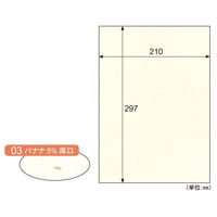 ヒサゴ プリンター用紙 サステナブルクラッポ バナナ 5% 厚口 10枚入 FSCSC03S 1ケース(5個(1個×5))（直送品）