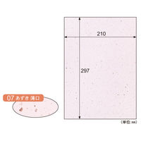 ヒサゴ プリンター用紙 サステナブルクラッポ あずき 薄口 10枚入 FSCSC07S 1ケース(5個(1個×5))（直送品）