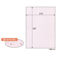 ヒサゴ プリンター用紙 サステナブルクラッポ あずき 厚口 10枚入 FSCSC06S 1ケース(5個(1個×5))（直送品）