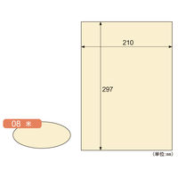 ヒサゴ プリンター用紙 サステナブルクラッポ 米 10枚入 FSCSC08S 1ケース(5個(1個×5))（直送品）