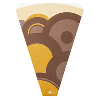 愛宝 クレープ袋 H-21-5 三角袋(サークル柄) 1ケース(2000個(50個×40))（直送品）