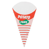 愛宝 軽食容器 H-8-4 三角ポテト(大) 1ケース(3000個(50個×60))（直送品）