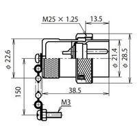 七星科学研究所 NCSショートプラグ(シェルφ25・2極) NCS252SPM 1個（直送品）